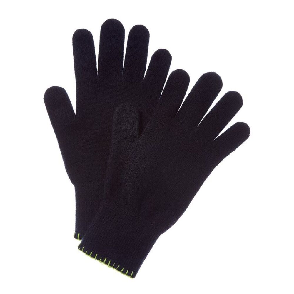 Brodie Cashmere Whipstitch Cashmere Gloves, Blue